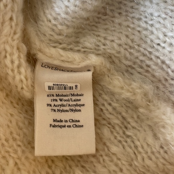 LoveShackFancy Mohair Pom Pom Gigi Sweater, Size S - Picture 9 of 9